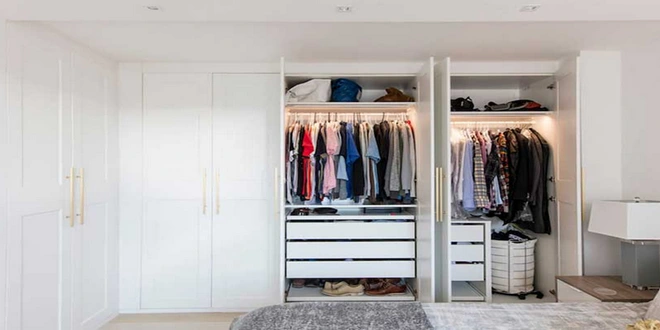 کمد دیواری اتاق خواب ساده