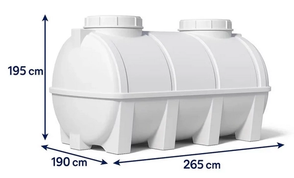 مخزن 6000 لیتری افقی