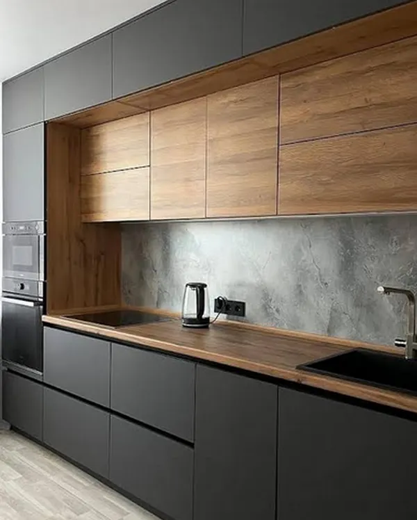 کابینت پله ای طوسی