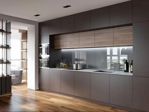 کابینت پله ای طوسی