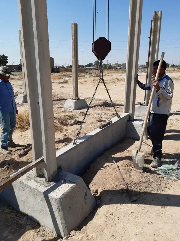 ضوابط زیرسازی دیوار پیش ساخته بتنی