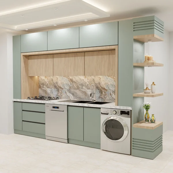 کابینت پلکانی دو رنگ