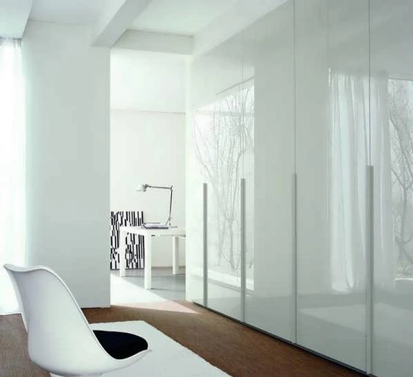 کمد دیواری هایگلاس سفید