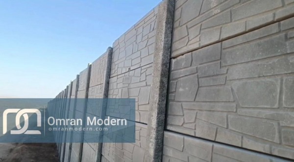 اجرای دیوار پیش ساخته بتنی نیروگاه خورشیدی طبس