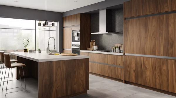 کابینت طرح چوب
