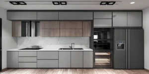 کابینت پله ای طوسی