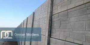 حصارکشی نیروگاه خورشیدی طبس با دیوار پیش ساخته