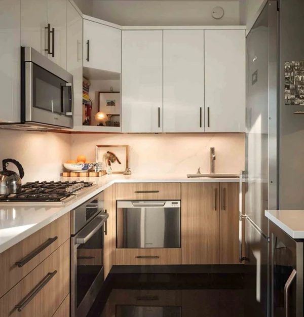 کابینت آشپزخانه کوچک بدون اپن