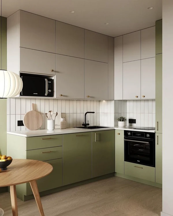 کابینت برای آشپزخانه کوچک بدون پنجره