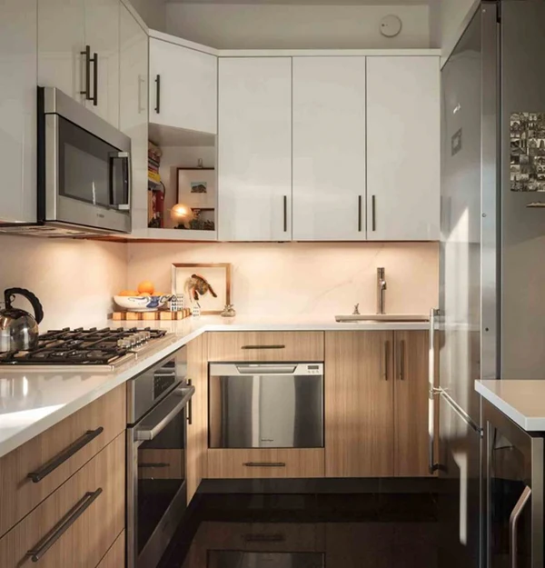 کابینت برای آشپزخانه کوچک بدون پنجره