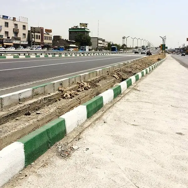 استاندارد جدول بتنی در معابر شهری