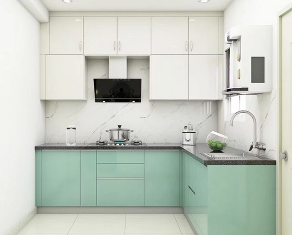 کابینت ساده برای آشپزخانه کوچک