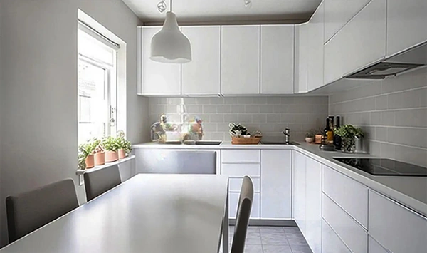 کابینت سفید ساده شیک