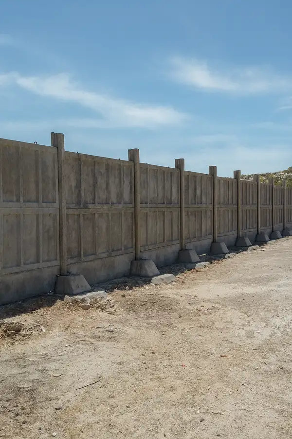 آیا حصارکشی با دیوار آماده بتنی در زمین شیب دار امکان پذیر است