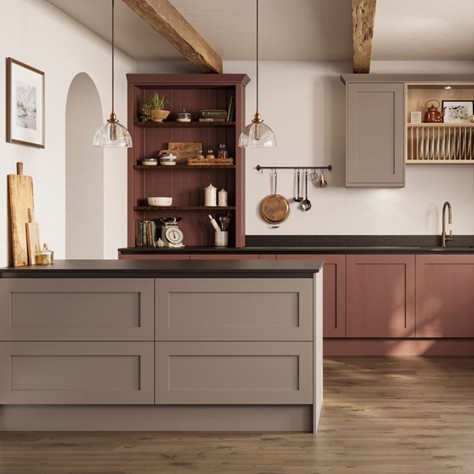 کابینت نئوکلاسیک بدون دستگیره