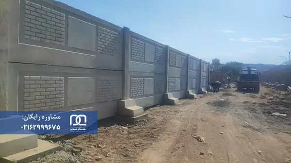 پروژه حصارکشی فرودگاه خوی با دیوار پیش ساخته