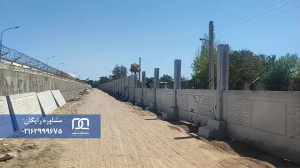 پروژه حصارکشی فرودگاه خوی با دیوار پیش ساخته