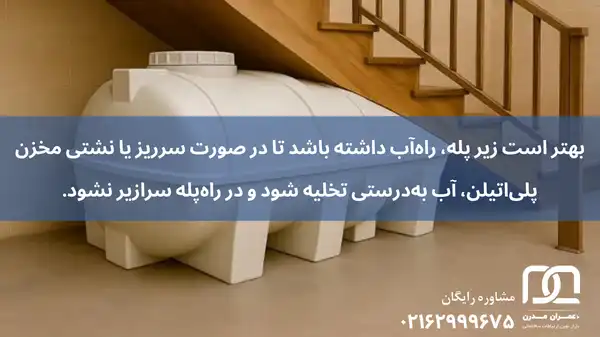 مخزن زیر پله ای ۲۰۰۰ لیتری