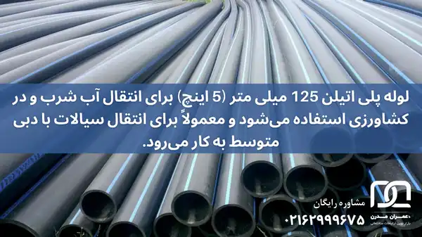 لوله پلی اتیلن 125