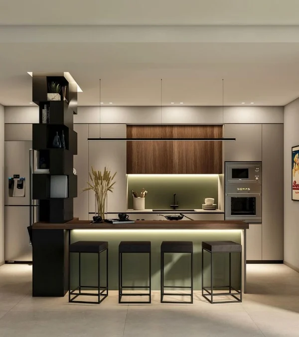 کابینت برای آشپزخانه ستون دار