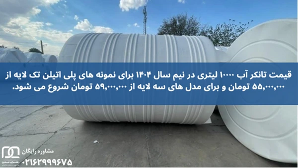 قیمت تانکر 10000 لیتری