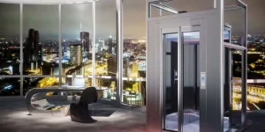 درب آسانسور شیشه ای