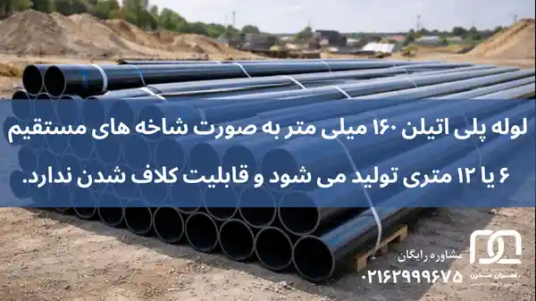 قیمت لوله پلی اتیلن 160 6 بار