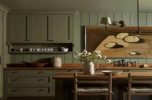 کابینت رنگ زیتونی