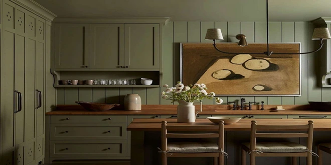 کابینت رنگ زیتونی