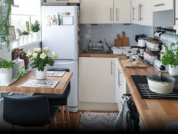 طراحی کابینت آشپزخانه بدون اپن