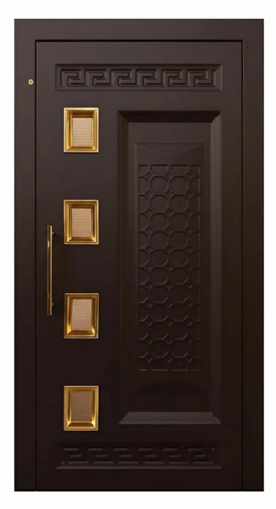 درب لولایی آسانسور طرح دار