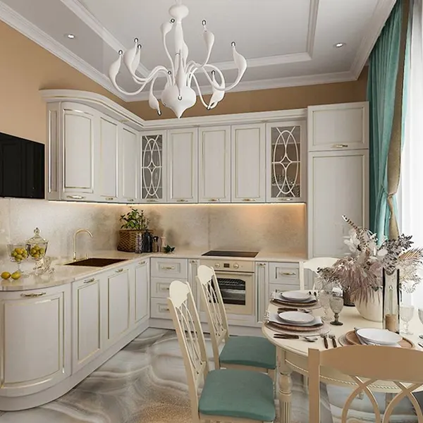 طراحی کابینت آشپزخانه بدون اپن