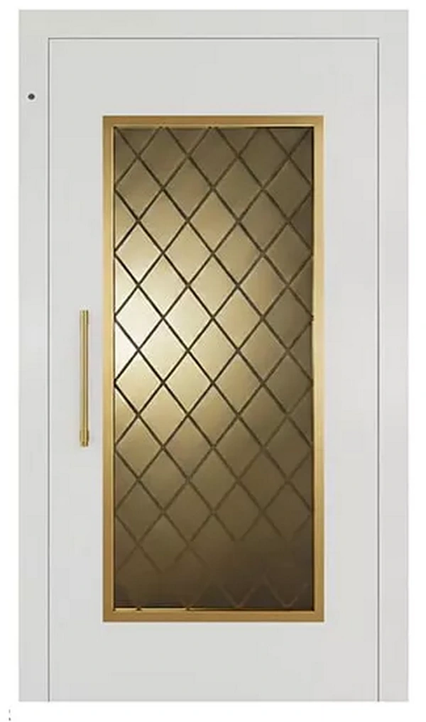 درب لولایی آسانسور طرح دار