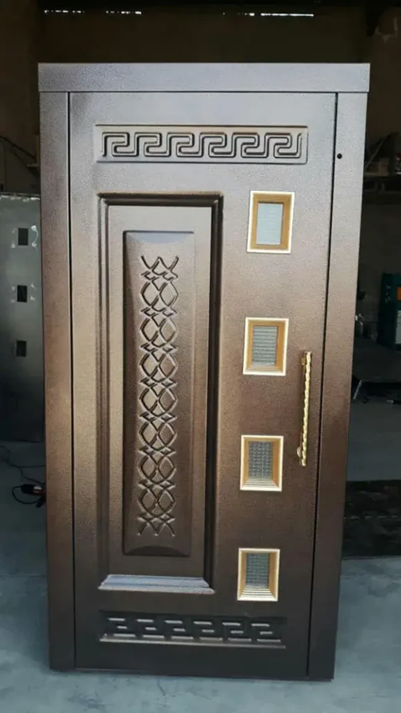 درب لولایی آسانسور طرح دار