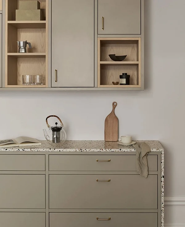 کابینت رنگ بژ