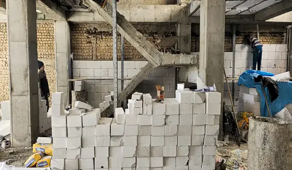 دیوار چینی در هوای سرد