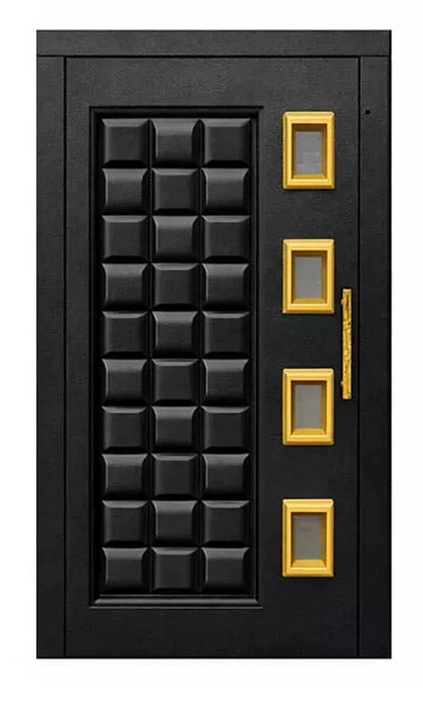 درب لولایی آسانسور طرح دار