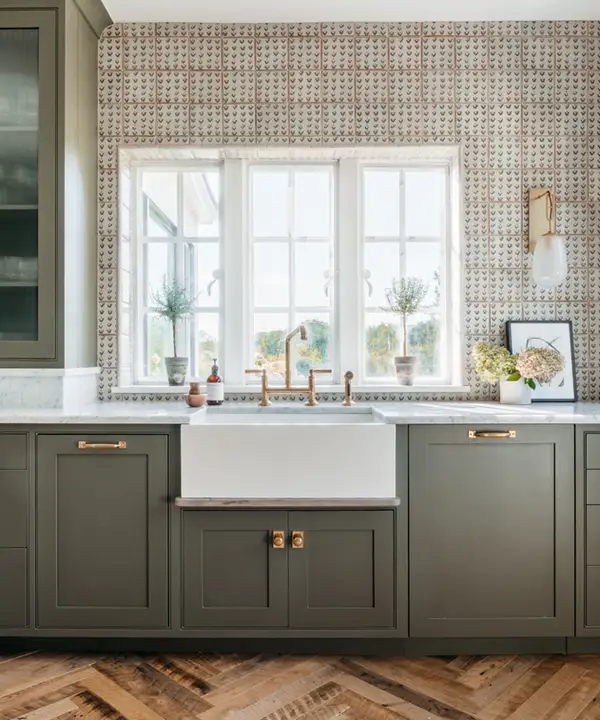 کابینت رنگ زیتونی