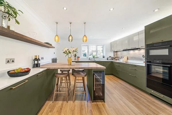 کابینت رنگ زیتونی