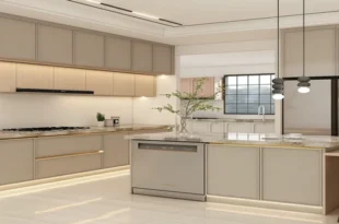 کابینت رنگ بژ