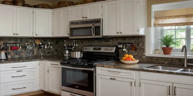 طراحی کابینت آشپزخانه بدون اپن