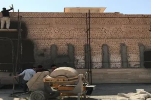 سیمان کاری با دستگاه ملات پاش