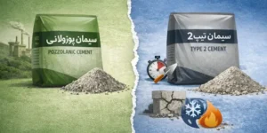 فرق سیمان پوزولانی با تیپ 2