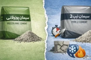 فرق سیمان پوزولانی با تیپ 2
