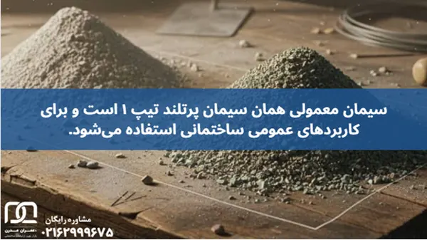 فرق سیمان پرتلند با سیمان معمولی