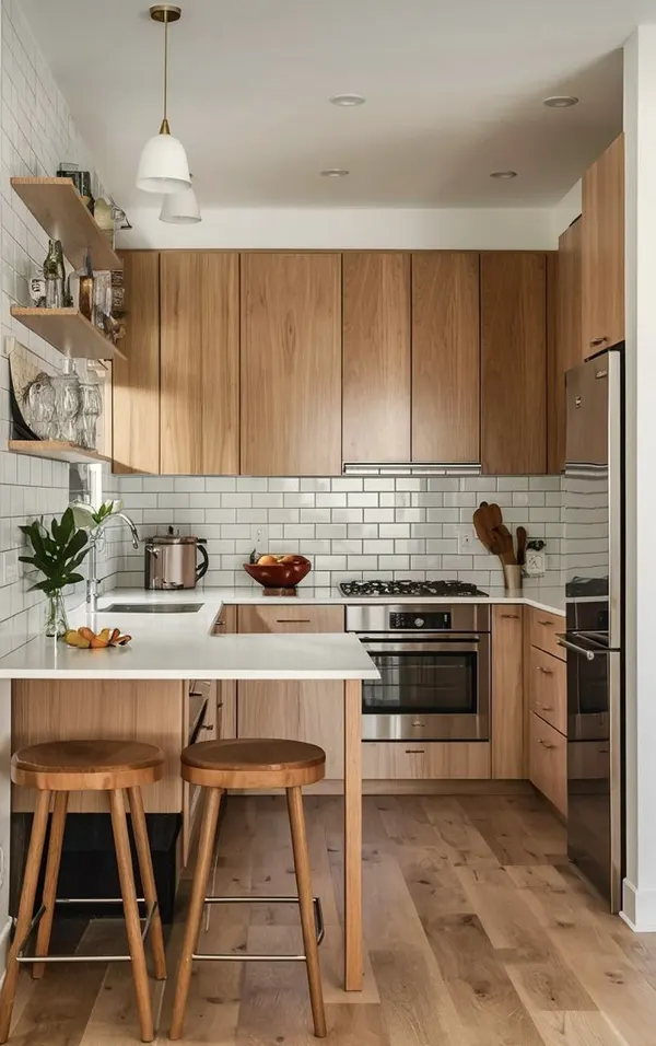 طراحی کابینت برای آشپزخانه 4 متری