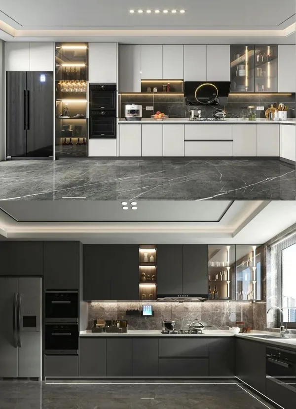 عکس کابینت آشپزخانه ال شکل