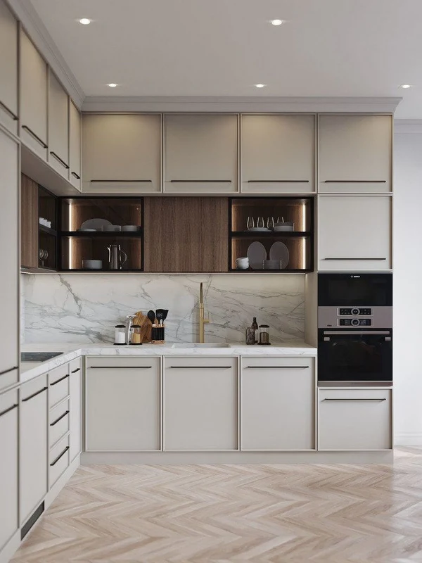 مدل کابینت آشپزخانه ال