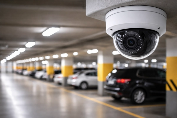 نصب دوربین مداربسته در پارکینگ