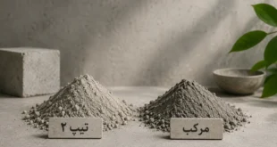 تفاوت سیمان مرکب با تیپ 2